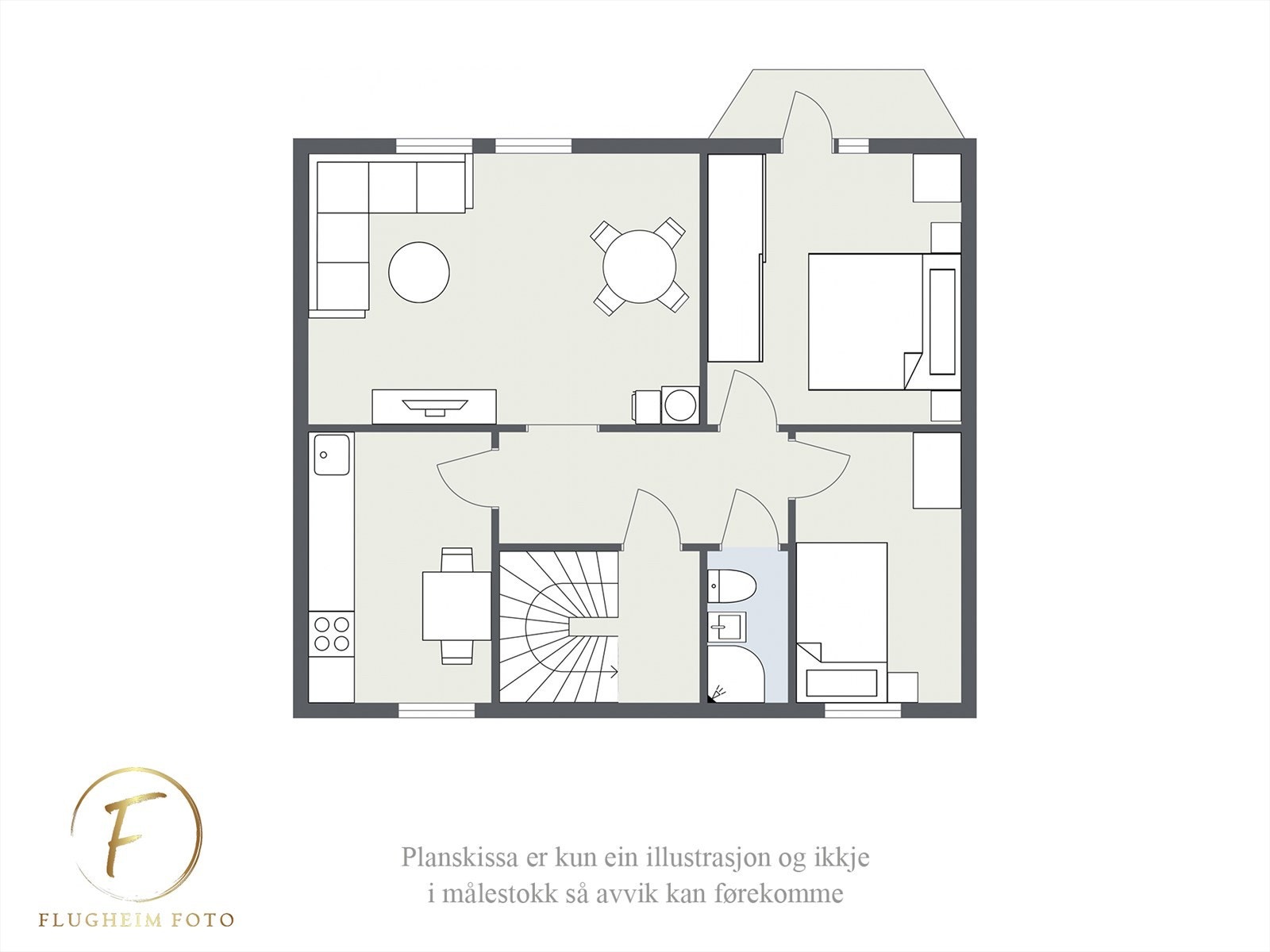 Planteikning Galleribilde