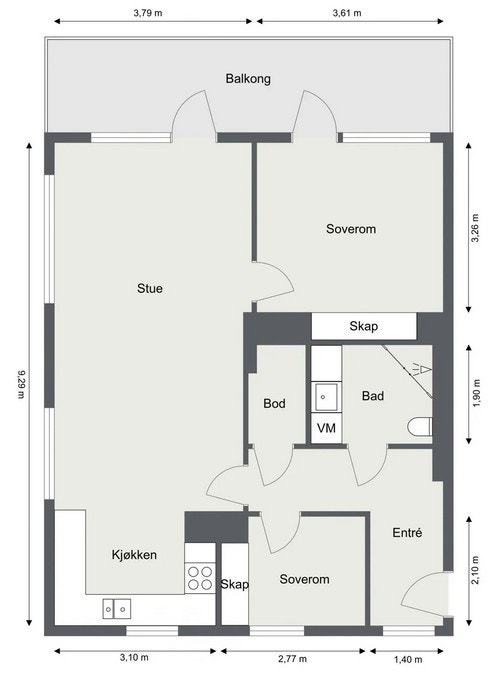 Plantegning Galleribilde