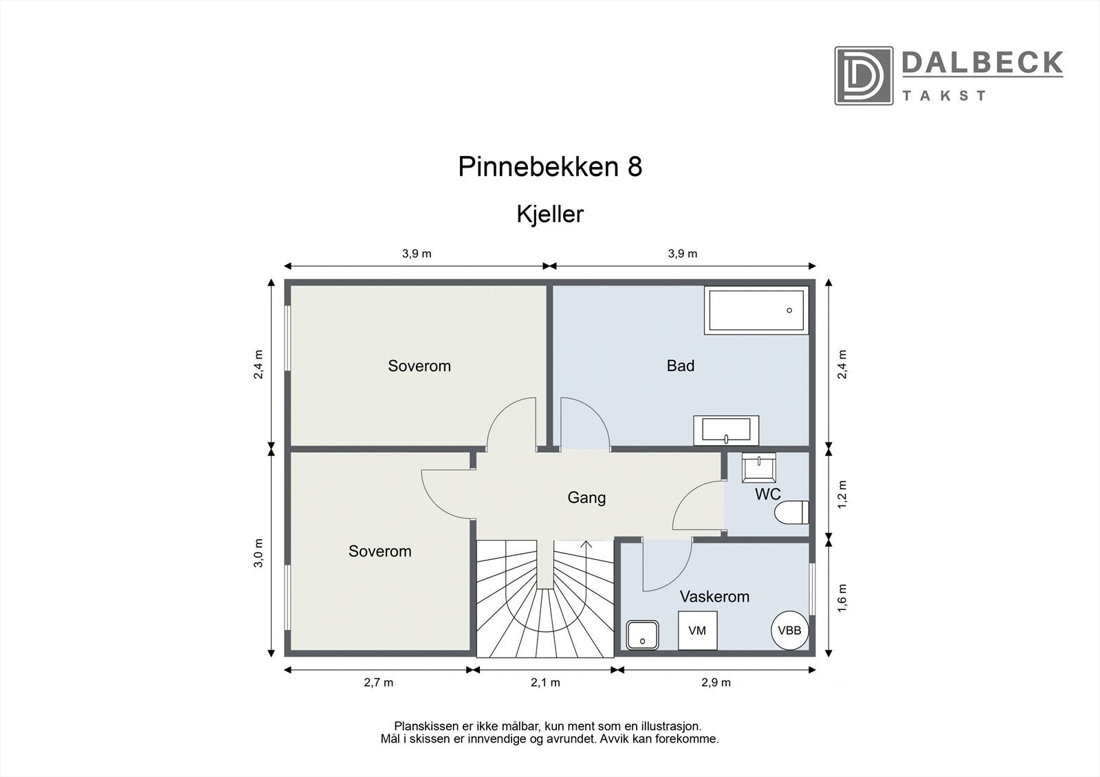 Plantegning kjelleretasje Galleribilde