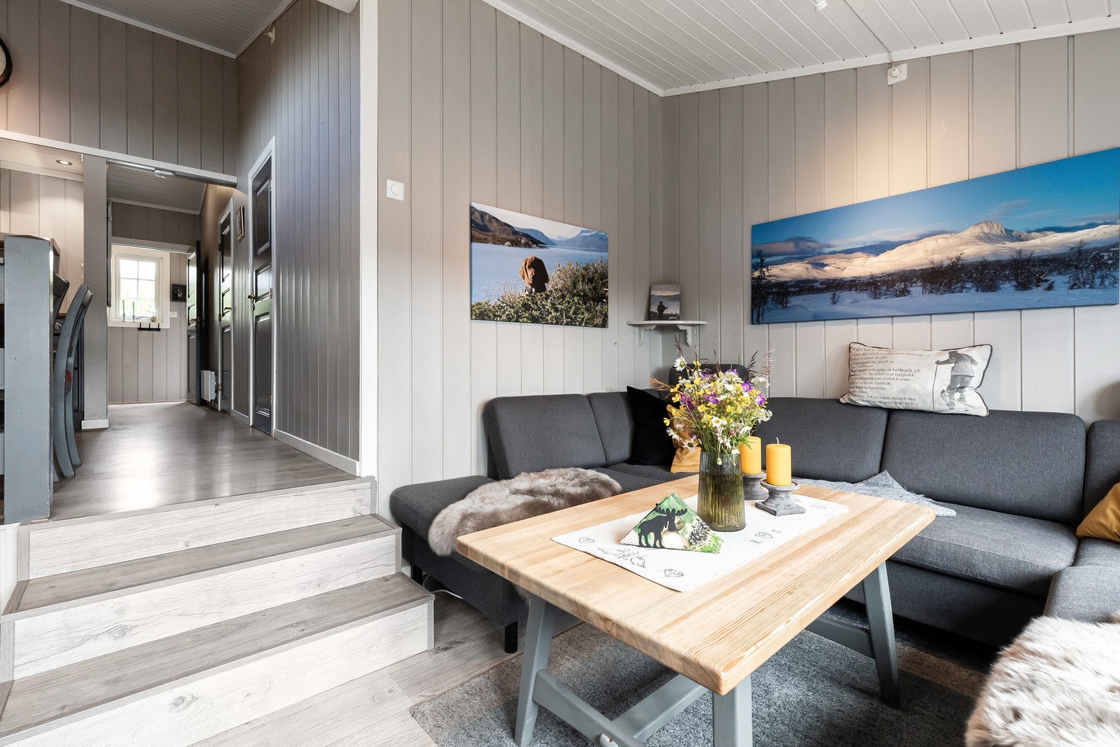 Her er det plass til en god sofagruppe. Galleribilde