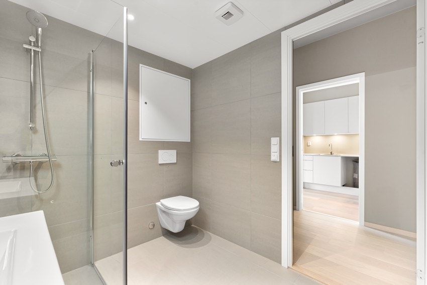 Bad - Dette er salg av kontrakt og bildet er fra en annen ferdigstilt leilighet i bygget for å vise materialvalg Galleribilde