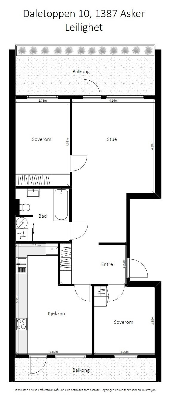 Plantegning Galleribilde