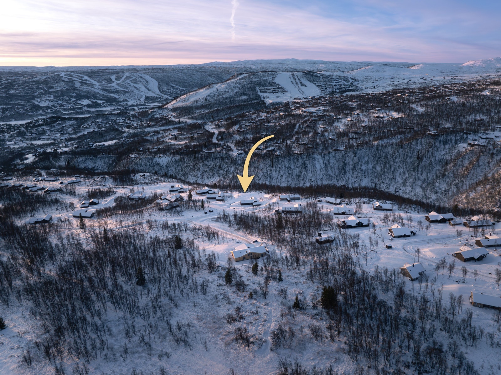 Fantastisk beliggenhet og panoramautsikt over Geilo Galleribilde