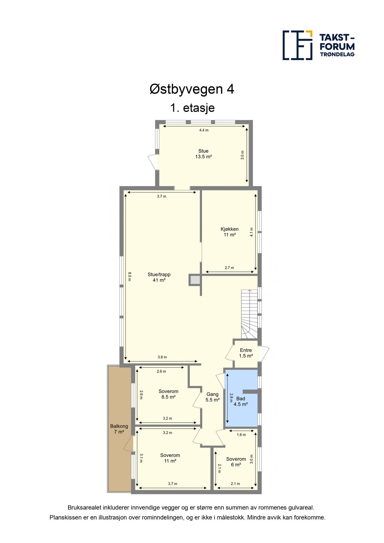 Planskisse hovedplan. Galleribilde
