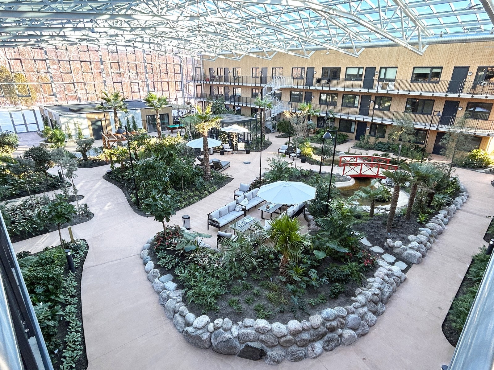 Nydelig felles vinterhage Galleribilde