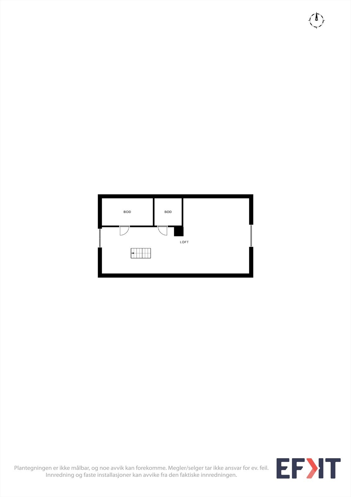 Plantegning loft Galleribilde