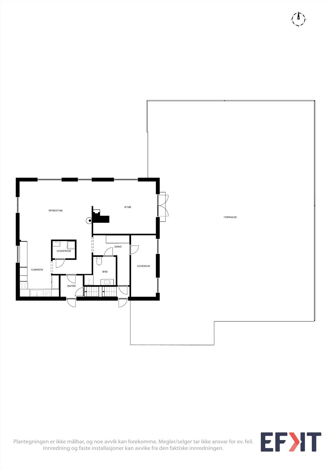 Plantegning 1. etasje Galleribilde
