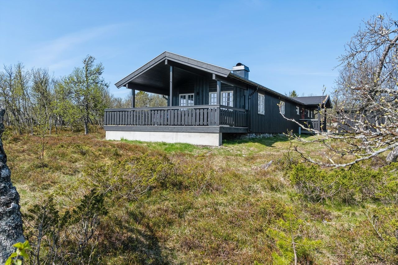 Sørvendt terrasse på 32m² gir deg rikelig med plass for utemøbler og sosiale sammenkomster. Galleribilde