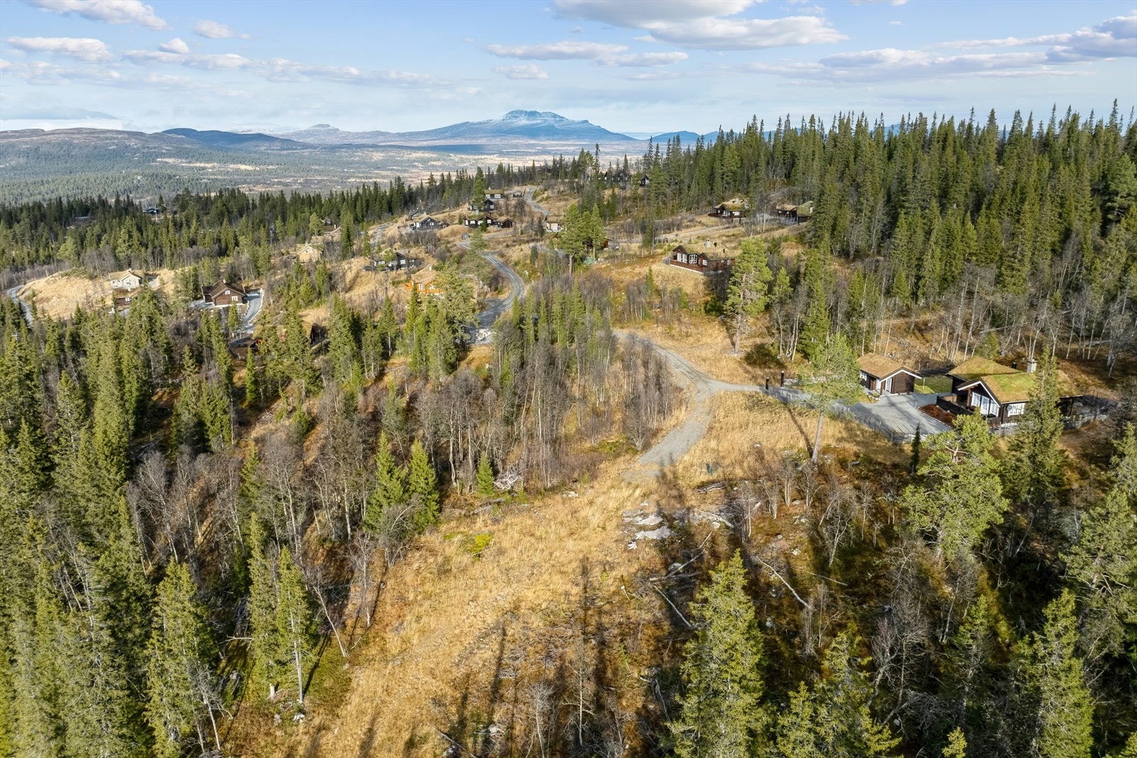 Her ligger du innerst i en blindvei, som gjør at tomten ligger rolig til, uten mye trafikk og støy rundt. Helårsvei helt frem til tomten. Galleribilde