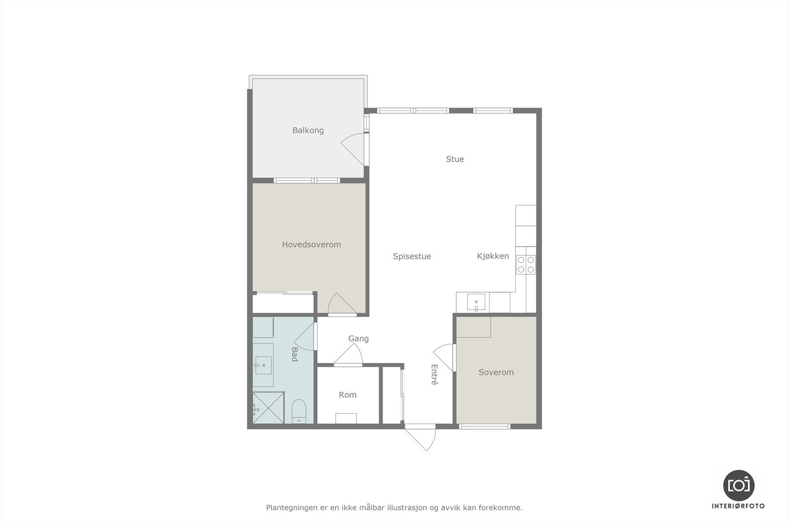 Plantegning Galleribilde