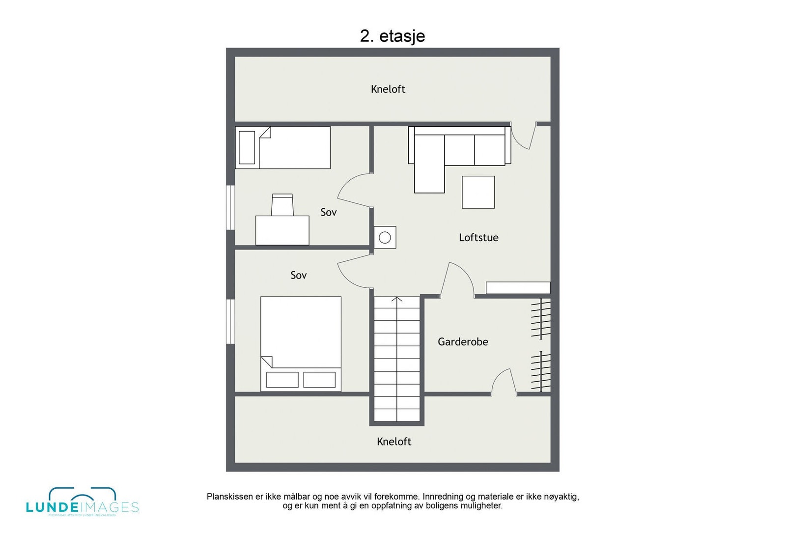 Planskisse 2. etasje - ikke målbar Galleribilde
