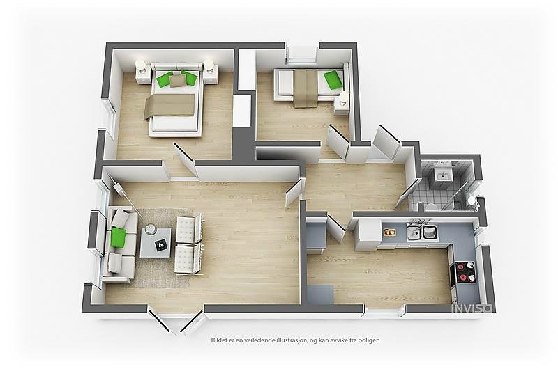 Plantegning Galleribilde