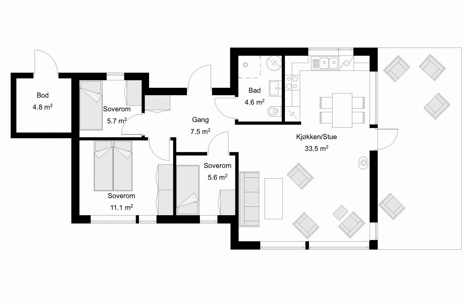 Planskisse Galleribilde