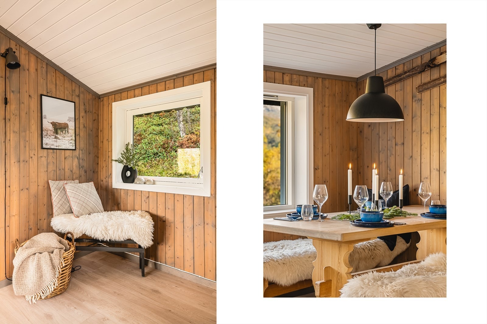 Pene overflater gir rommet et moderne preg. Galleribilde