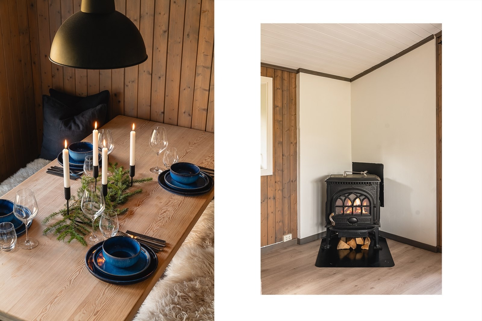 Herlig peisovn i stue som kan benyttes på kaldere dager eller for hyggens skyld. Galleribilde