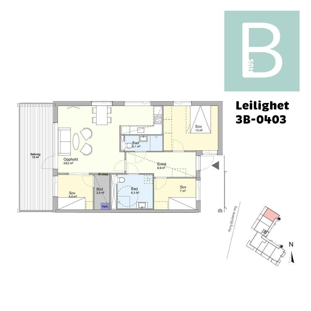 Planskisse Galleribilde