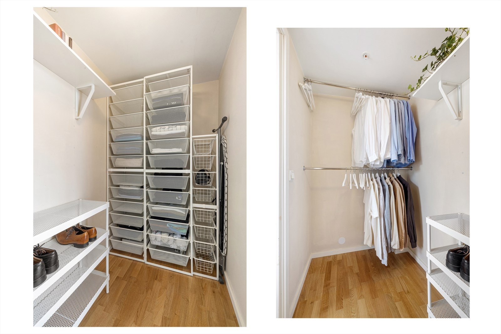 Fra soverommet er det direkte adkomst til eget omkledningsrom. Galleribilde