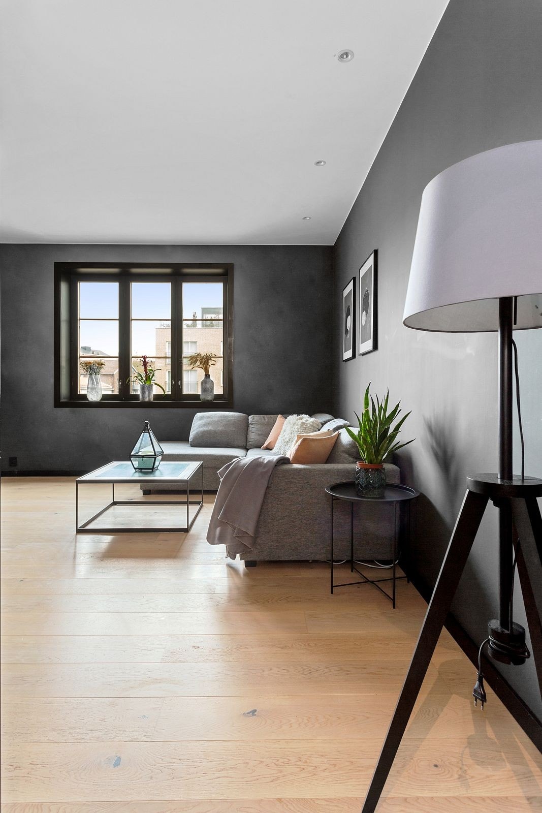 Alle overflatene i leiligheten ble pussett opp i 2019. Galleribilde