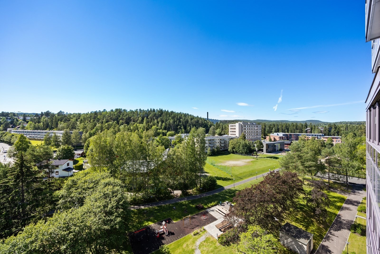 Utsikt fra balkongen. Galleribilde