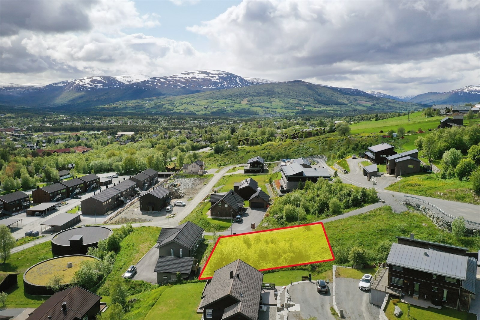 Tomt med omriss (omtrentlig) Galleribilde