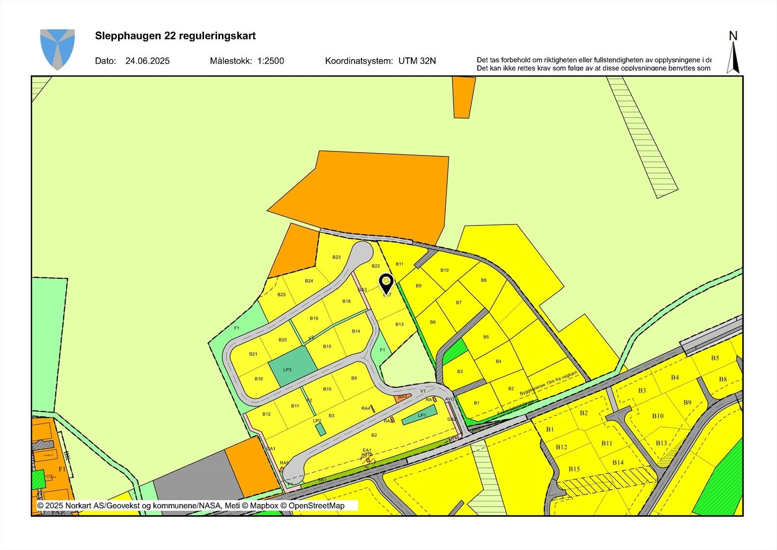 Reguleringskart Galleribilde