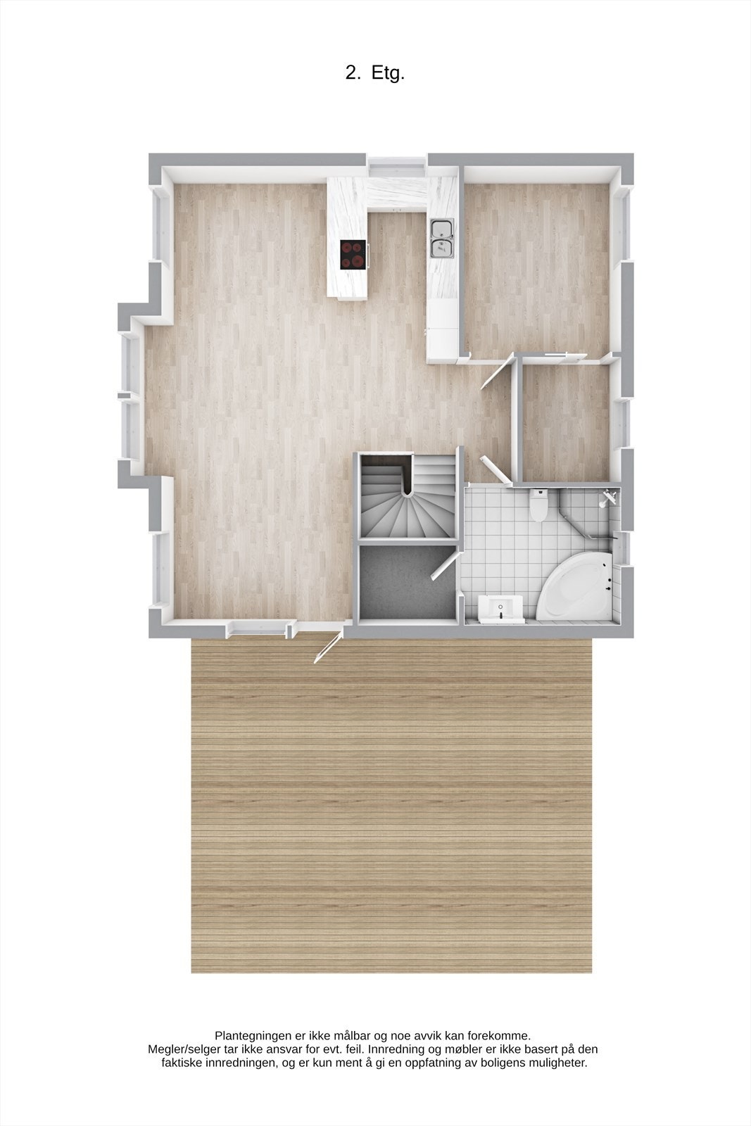 Planskisse 3D - 2. etasje Galleribilde