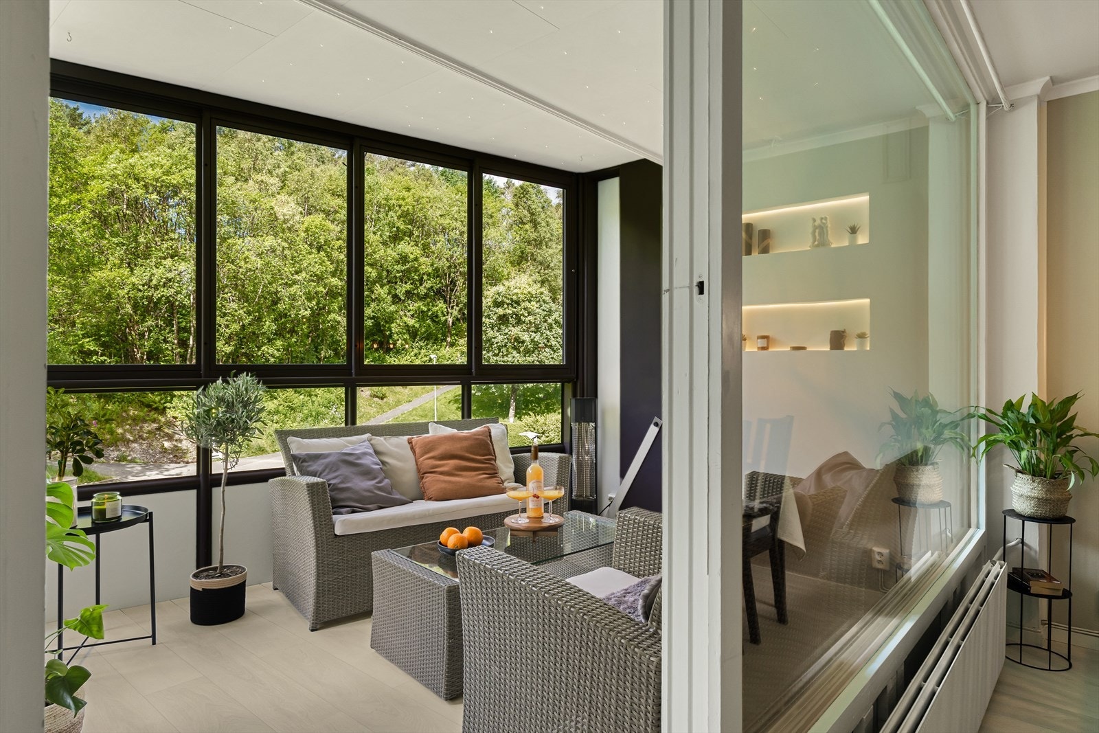 Fra stuen har du tilkomst til balkongen på 8,8 m². Galleribilde