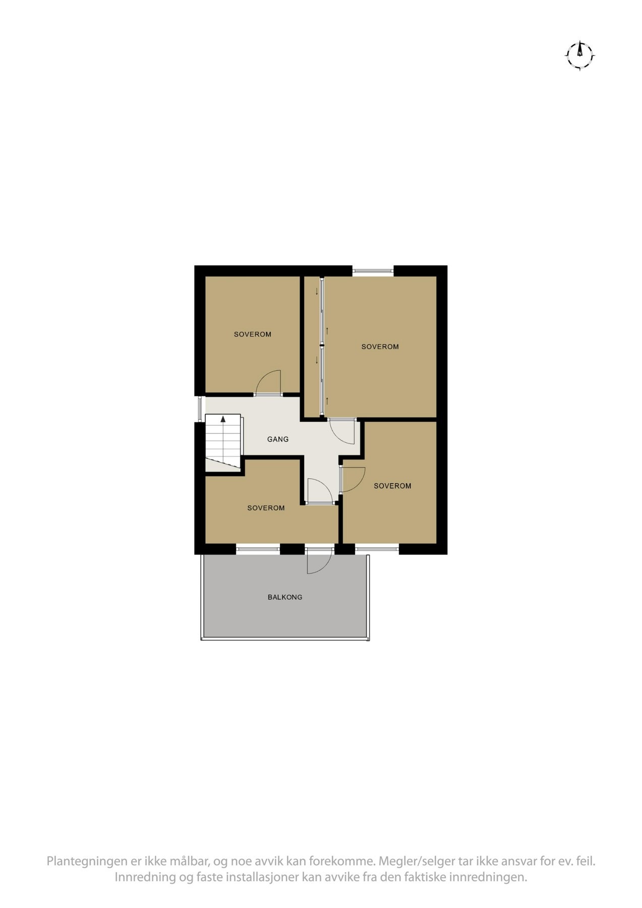 Planskisse loftetasje Galleribilde