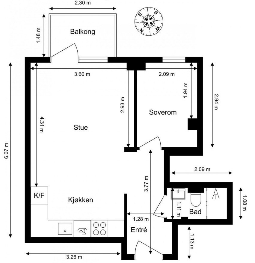 Plantegning Galleribilde