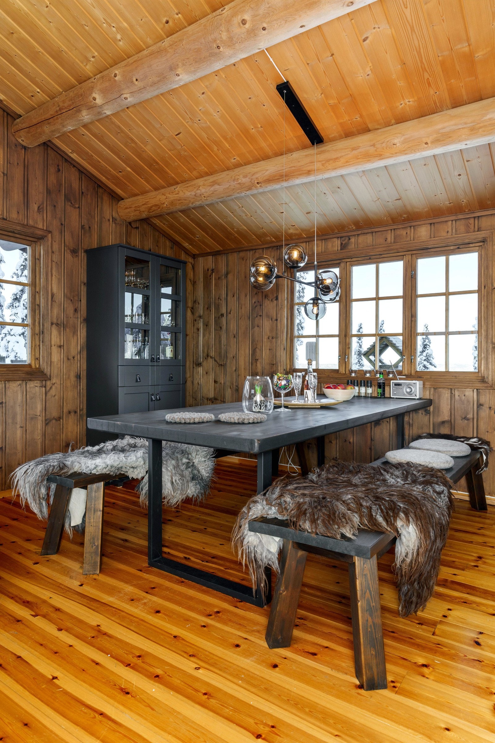 Her kan familien nyte hyggelige stunder rundt middagsbordet. Galleribilde