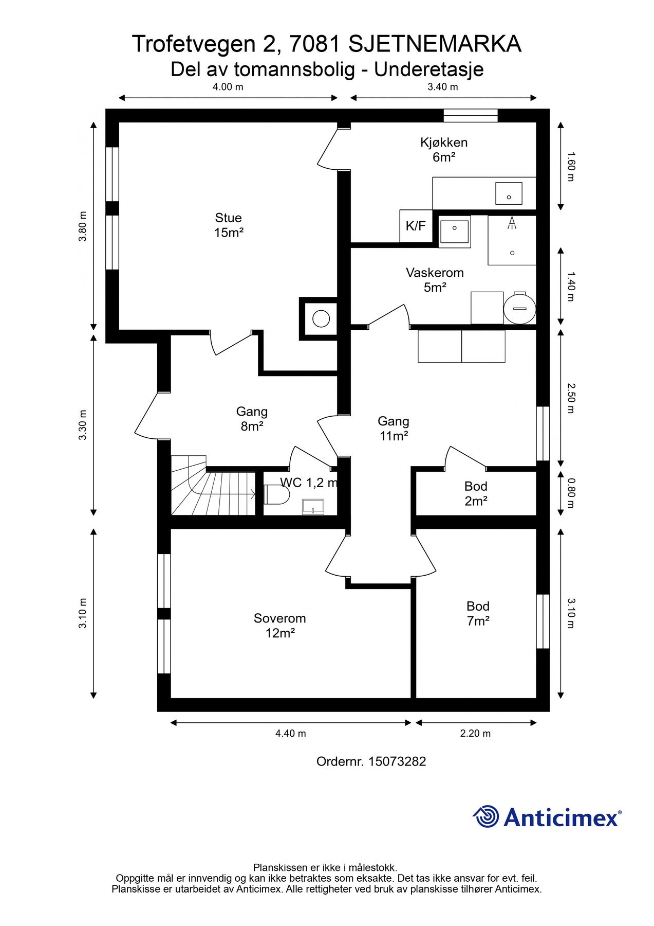 Plantegning - Underetasje Galleribilde