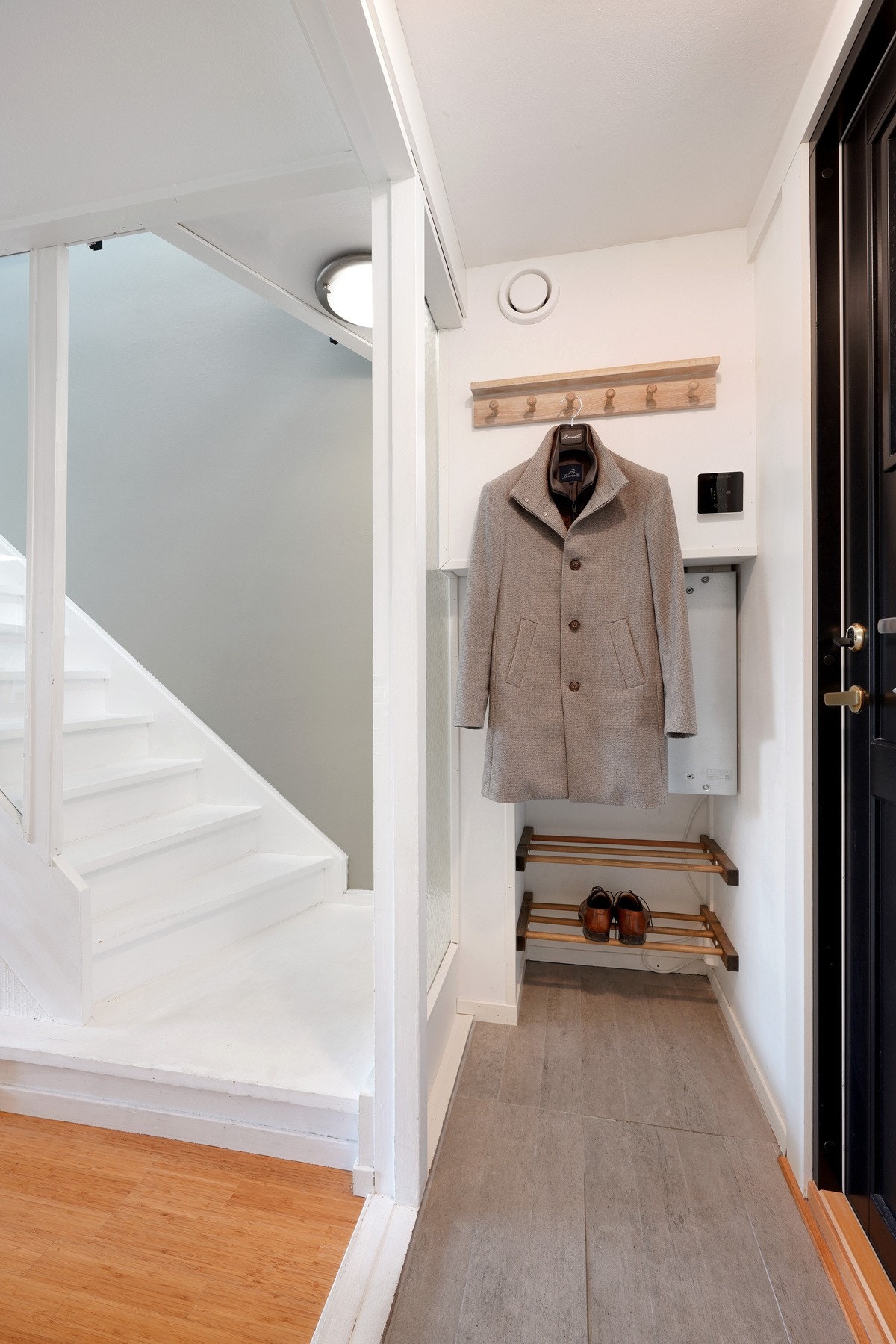 Det ble installert balansert ventilasjon med varmegjenvinning i alle boenheter i 2023. Galleribilde