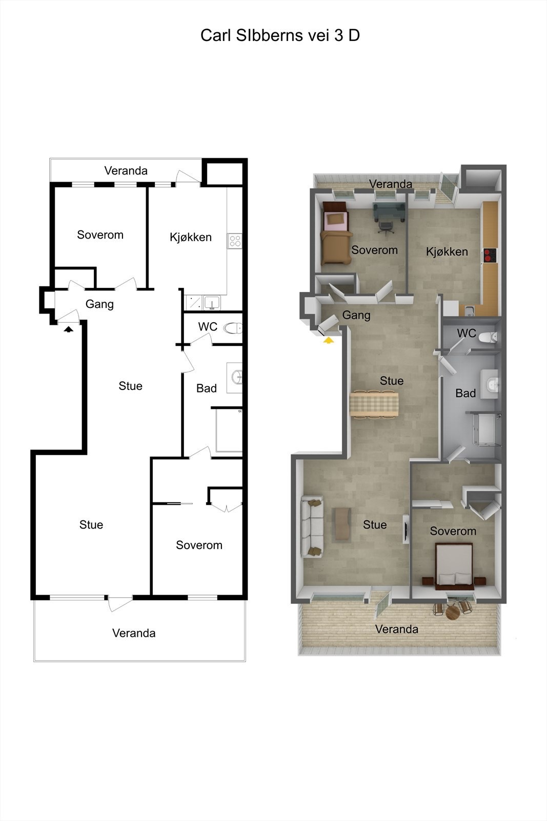 Plantegning Galleribilde