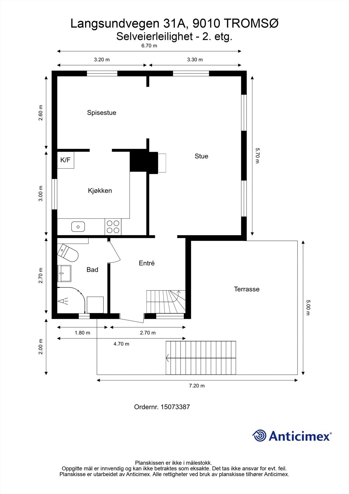 Plantegning andre etasje Galleribilde