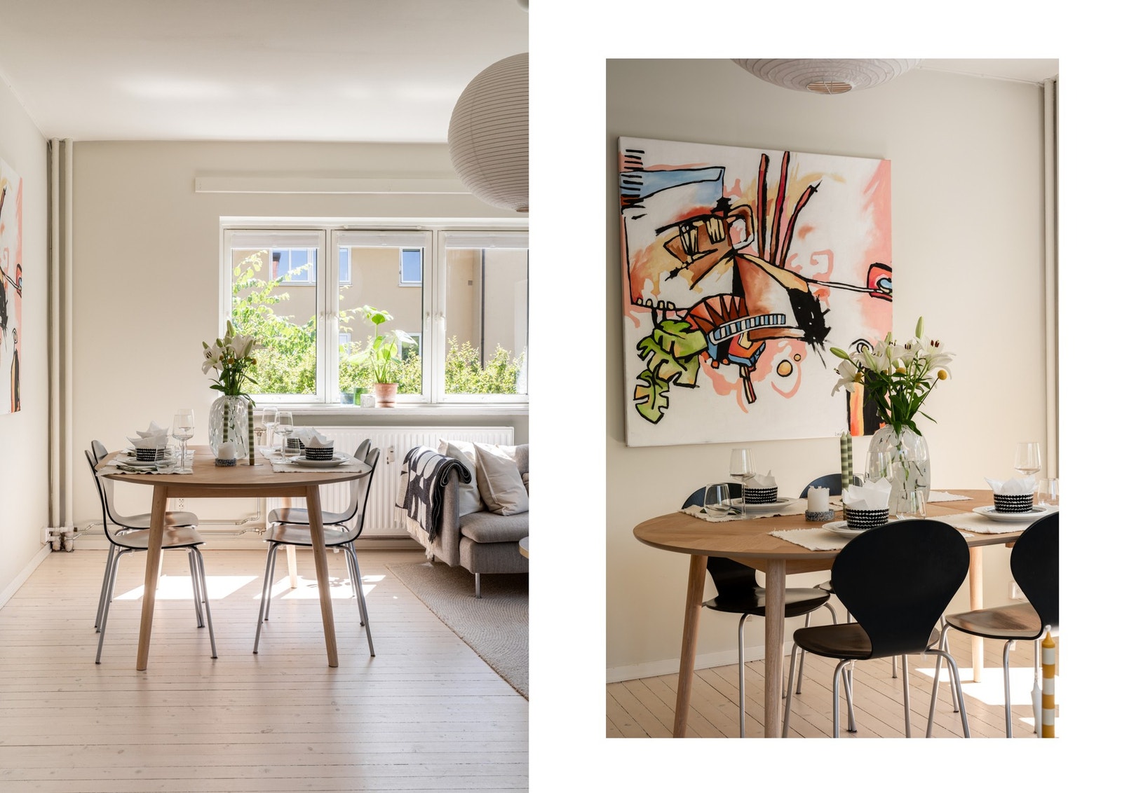 Her er det god plass rundt bordet, som gjør det enkelt å samle familie og venner. Galleribilde