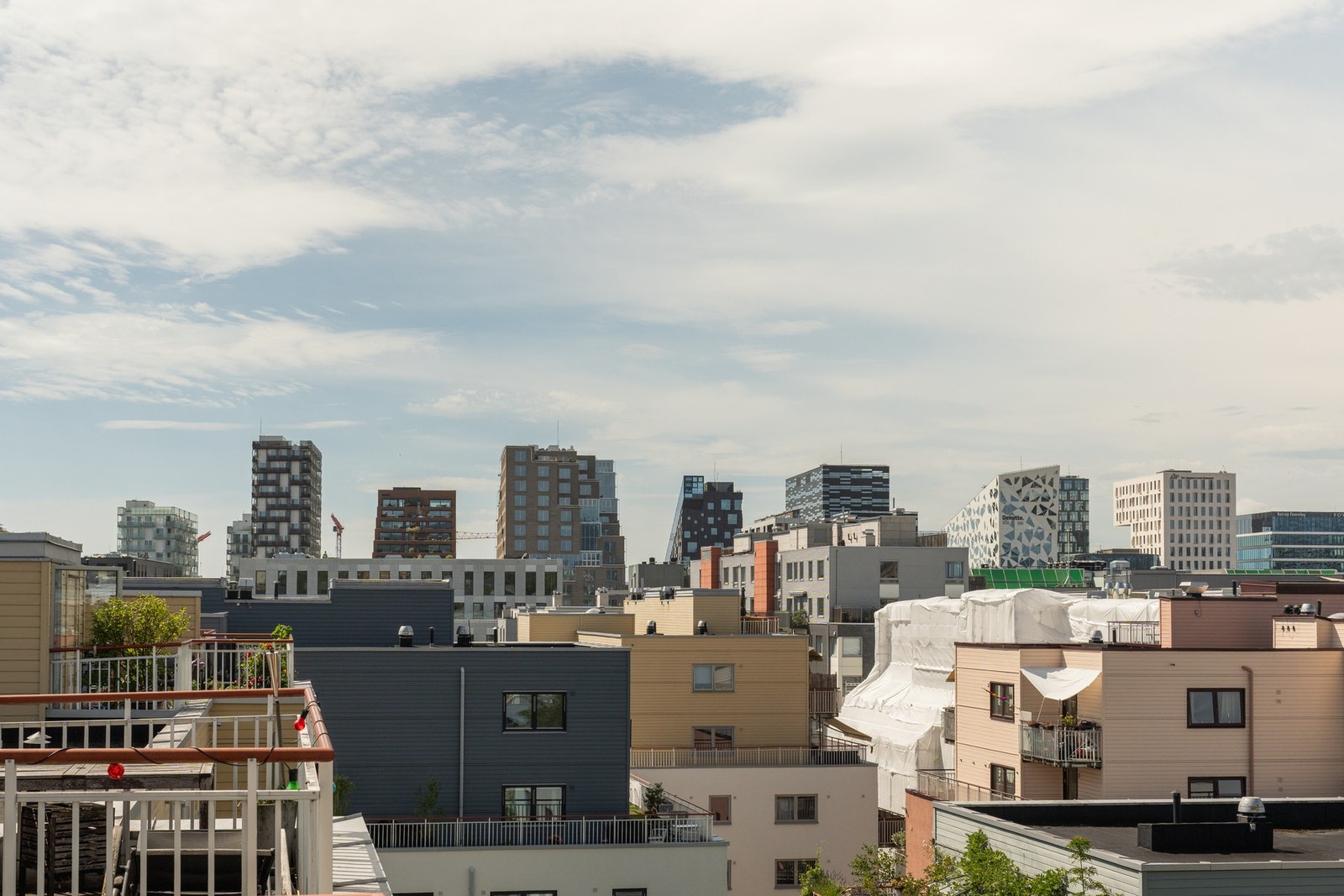 Herfra har du utsikt mot Barcode og... Galleribilde