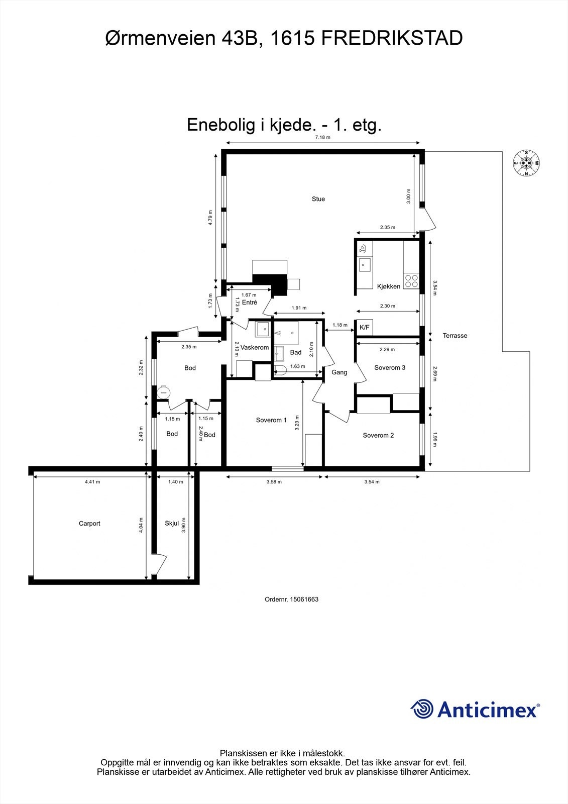 Planskissen er veiledende. Samtidig med oppussing kan det være vel verdt å undersøke mulighetene for å optimalisere romløsningen. Galleribilde