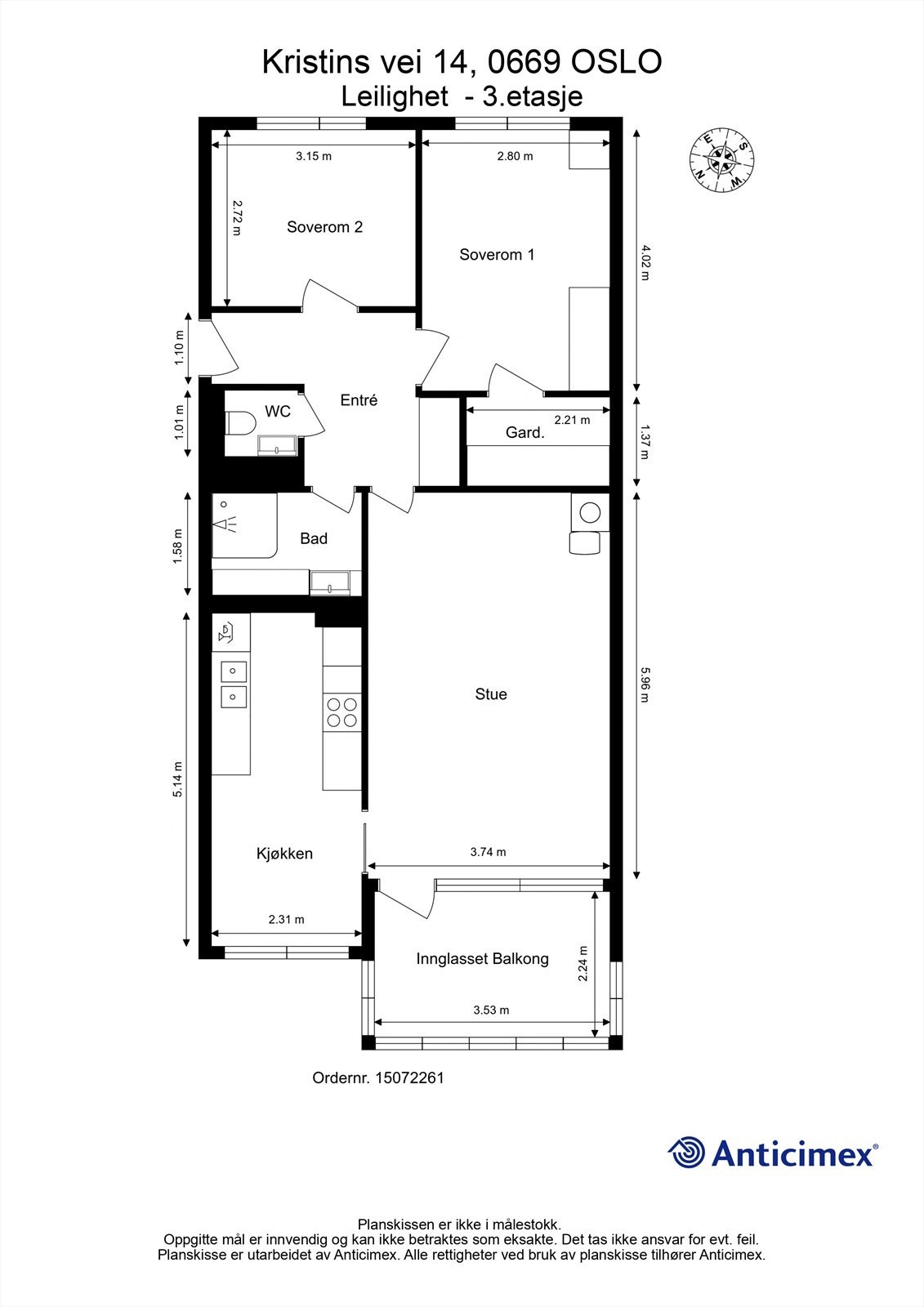 Plantegning Galleribilde