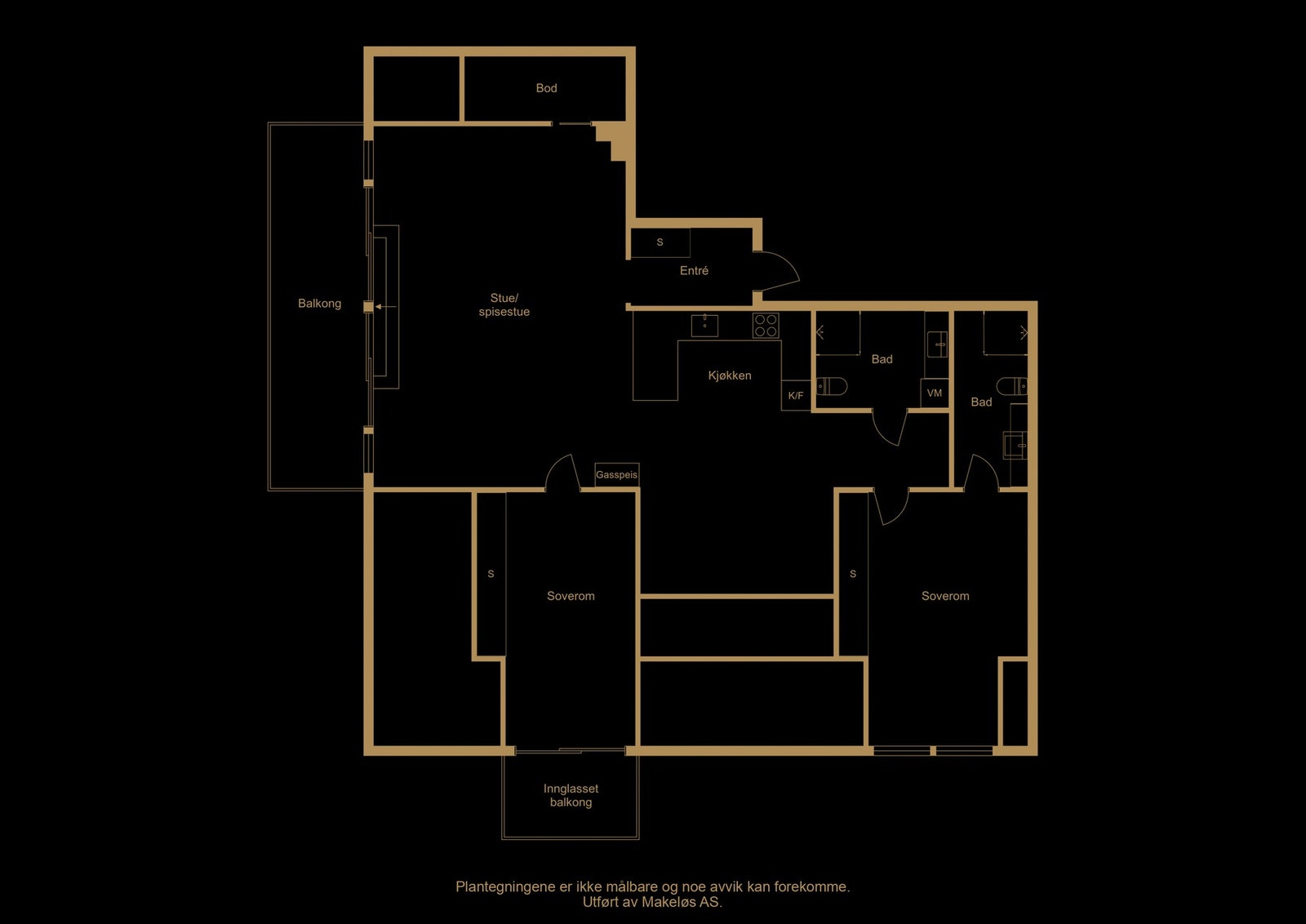 Plantegning, illustrasjon - avvik kan forekomme Galleribilde