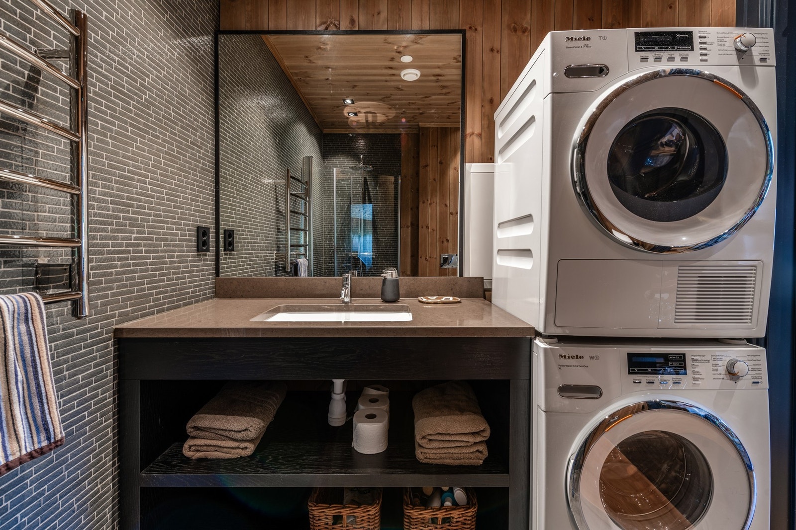 Badet har opplegg for vaskemaskin Galleribilde