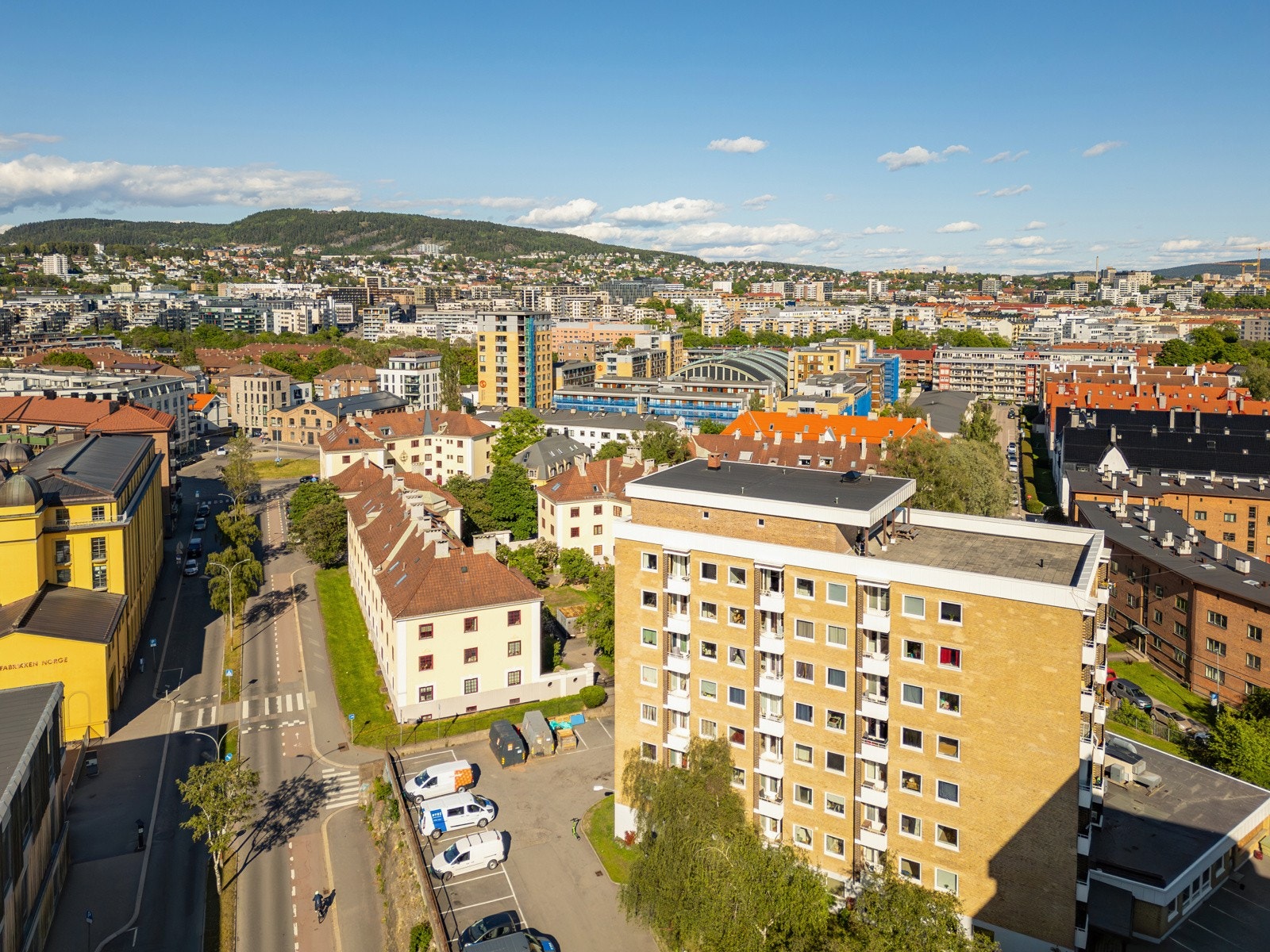Dronebilde. Galleribilde