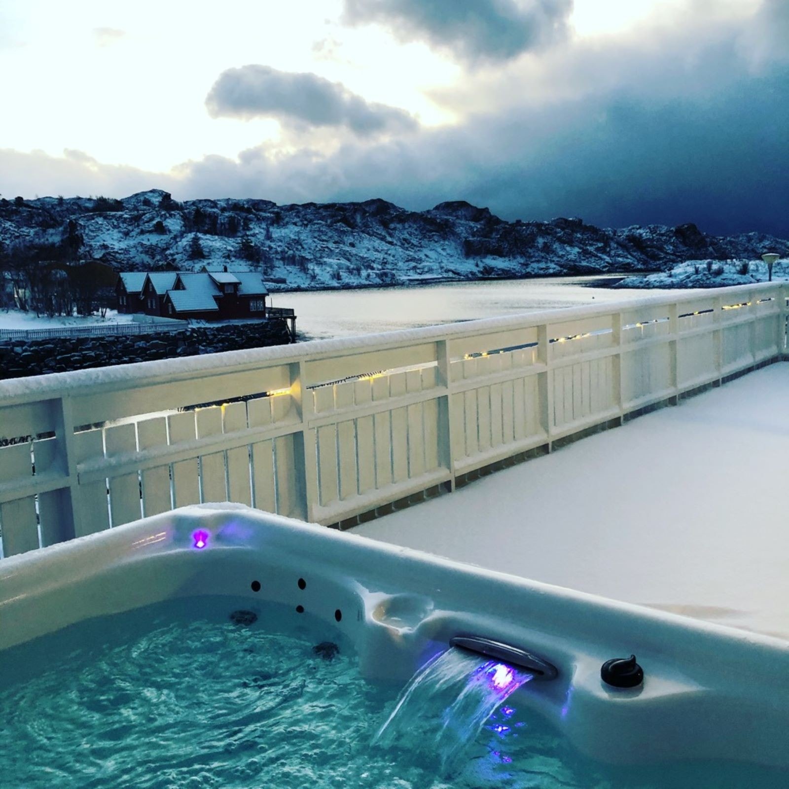 Jaquzzi med suveren utsikt Galleribilde