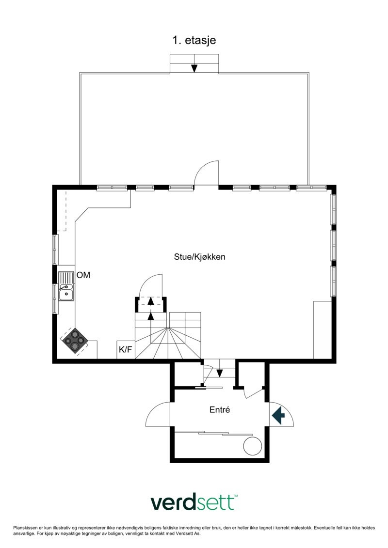 2D - Plantegning 1 etasje Galleribilde