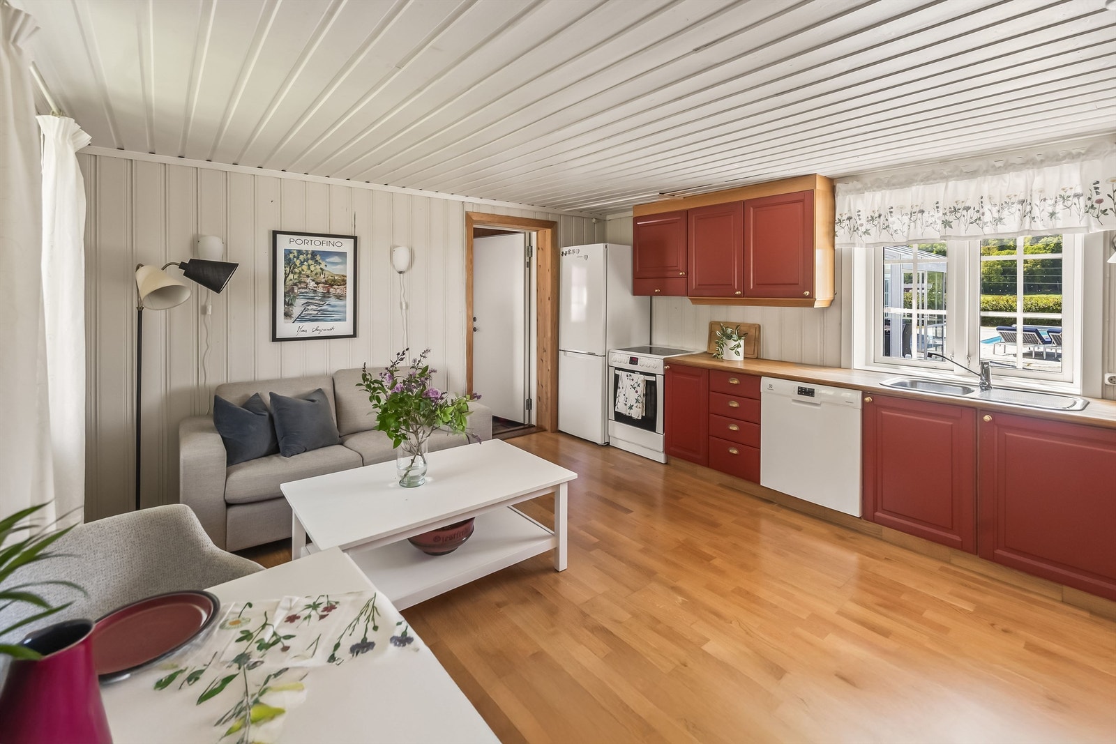 Stue/kjøkken - varmekabler i gulv Galleribilde