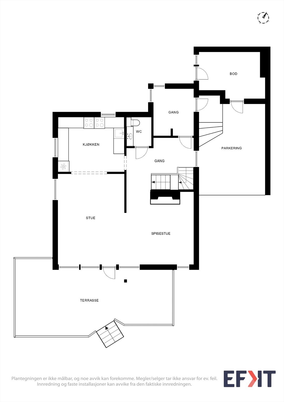 Plantegninger hovedetasje Galleribilde