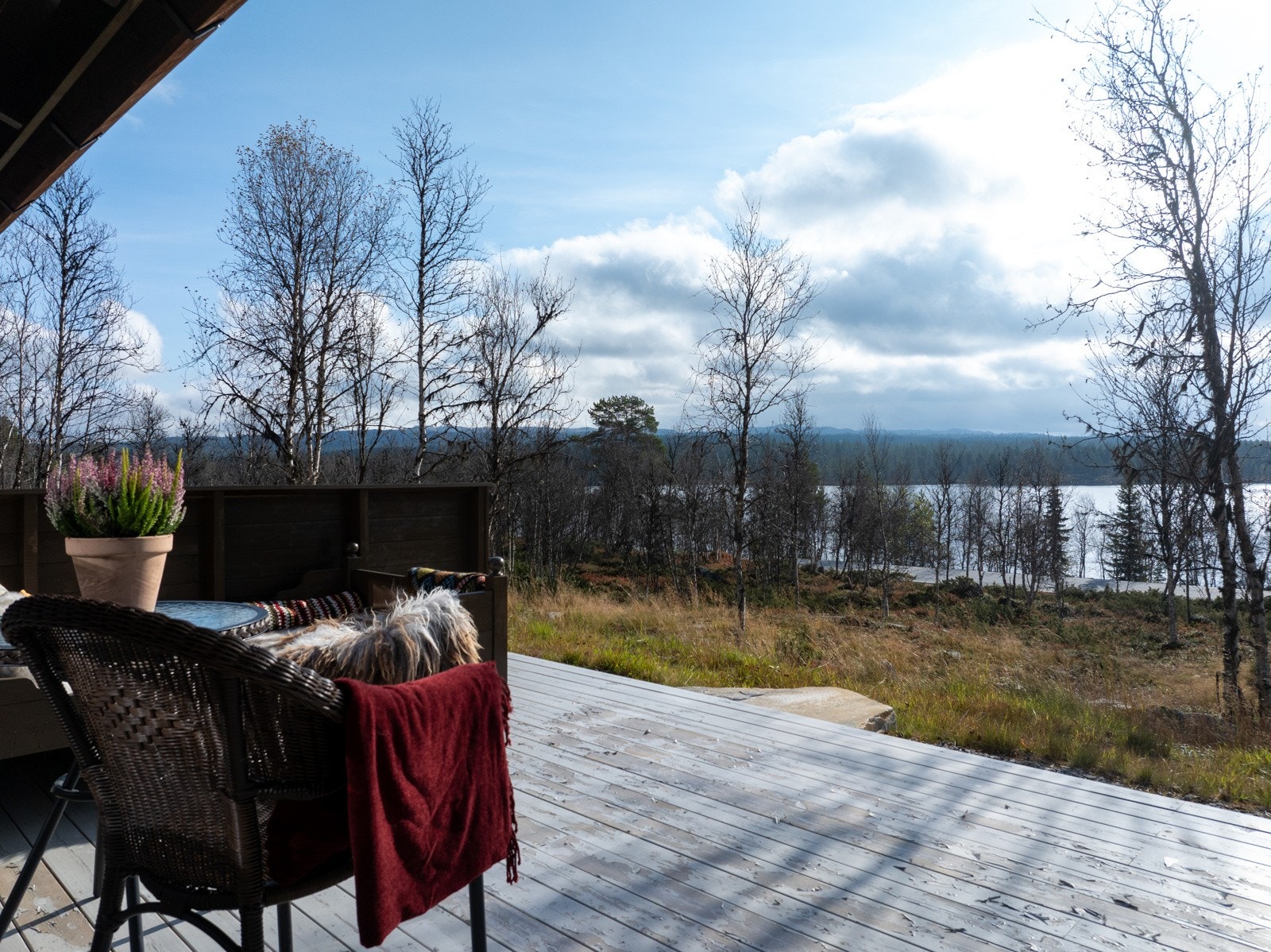 Nydelig utsikt fra terrassen Galleribilde