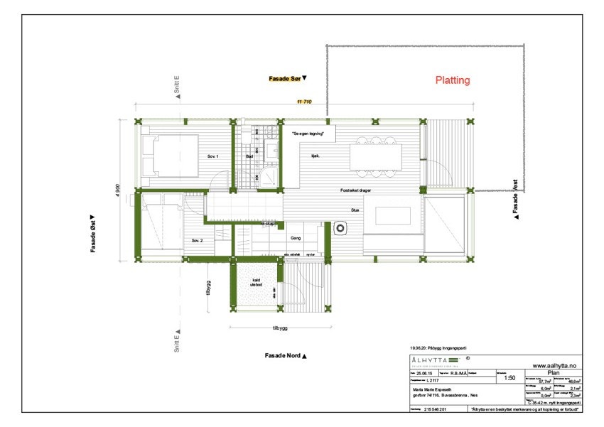 Plantegning Galleribilde