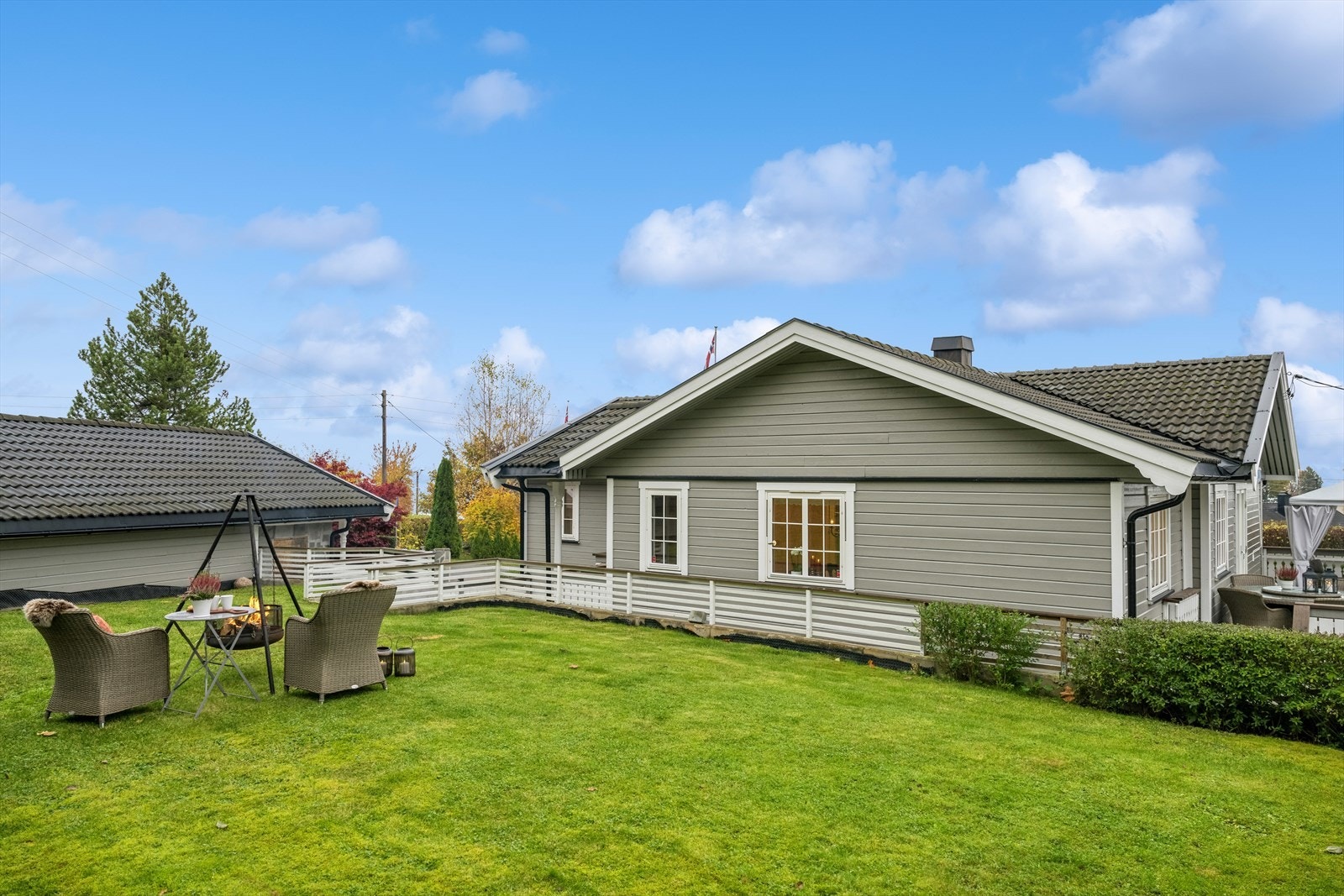 Fasade fra hagen Galleribilde