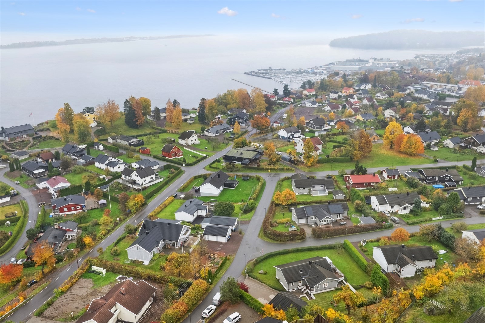 Dronefoto fra eiendommen Galleribilde