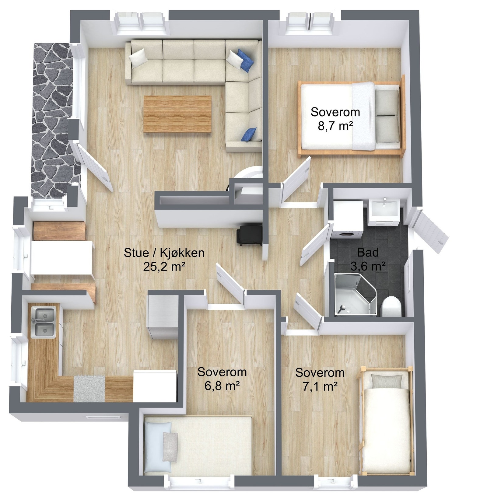 Plantegning Galleribilde